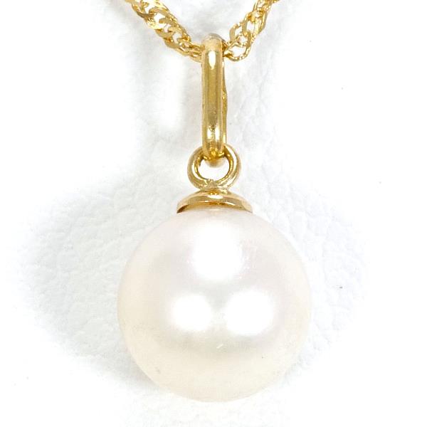 18K Yellow Gold Pearl Necklace for Women - Elegant Luxury Jewelry Gift for Birthday, Anniversary & Wedding - Perfect for Formal Events & Special Occasions
