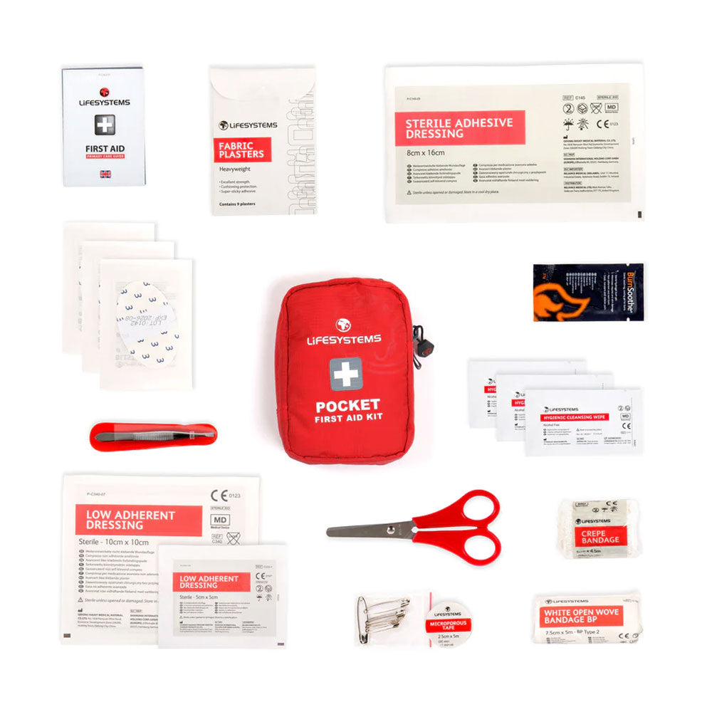 Lifesystems Compact First Aid Kit - Essential Emergency Medical Supplies for Hiking, Camping & Travel | Portable Safety Kit for Outdoor Adventures