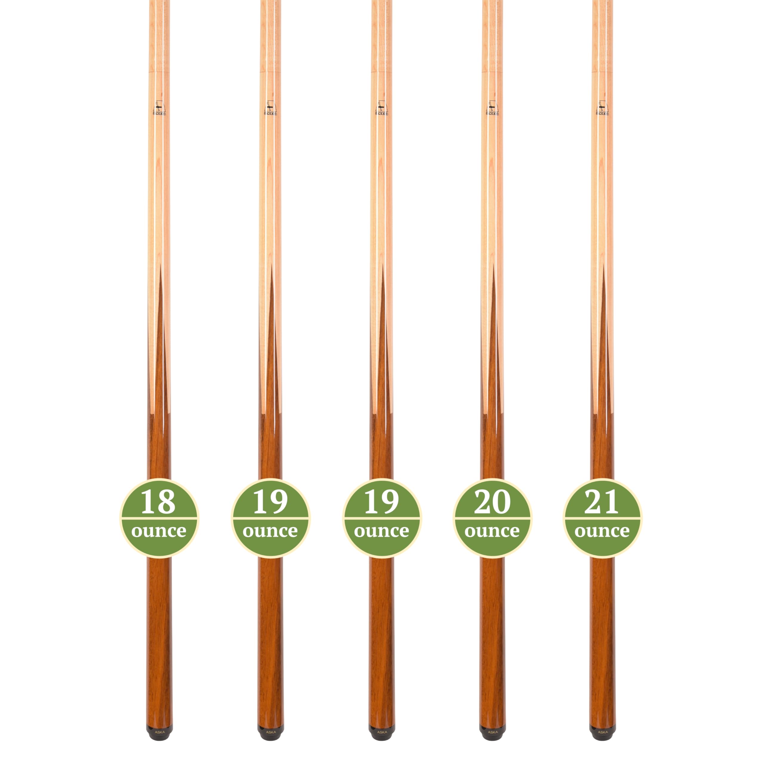 Premium ASKA SP1 Malaswood Sneaky Pete Billiard Pool Cue Stick Set - 58