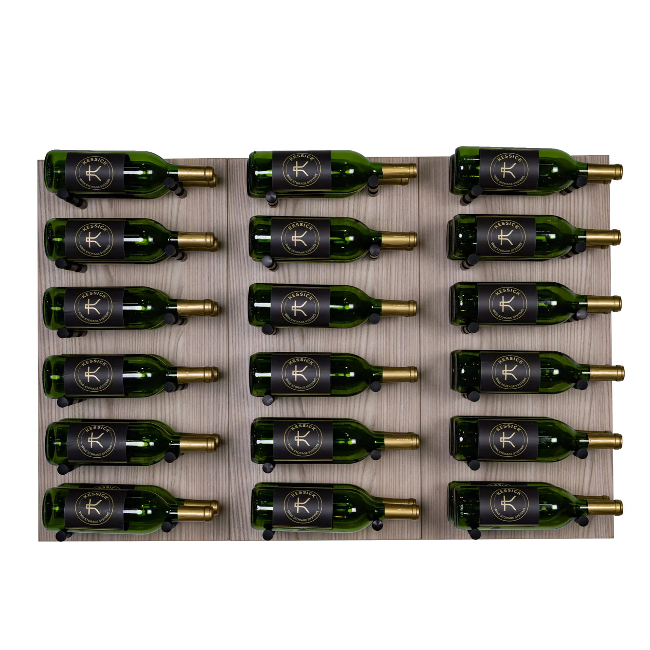 Kessick Westport Wine Wall Art - Elegant Wine Bottle Display Shelf for Home & Bar Decor | Perfect for Living Room, Dining Room, and Wine Cellar Organization