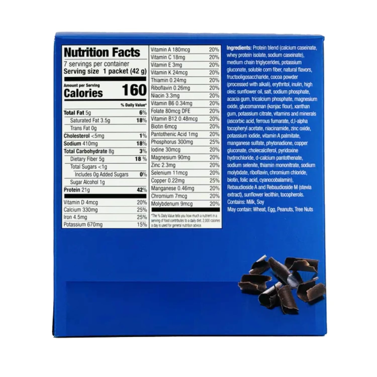 High Protein Smoothie Mix - Low Calorie, Low Fat, Low Sugar, Low Carb - Ideal Protein Compatible - Chocolate Flavor - 7 Servings Per Box | Perfect for Post-Workout Recovery, Weight Management & Healthy Breakfast Smoothies