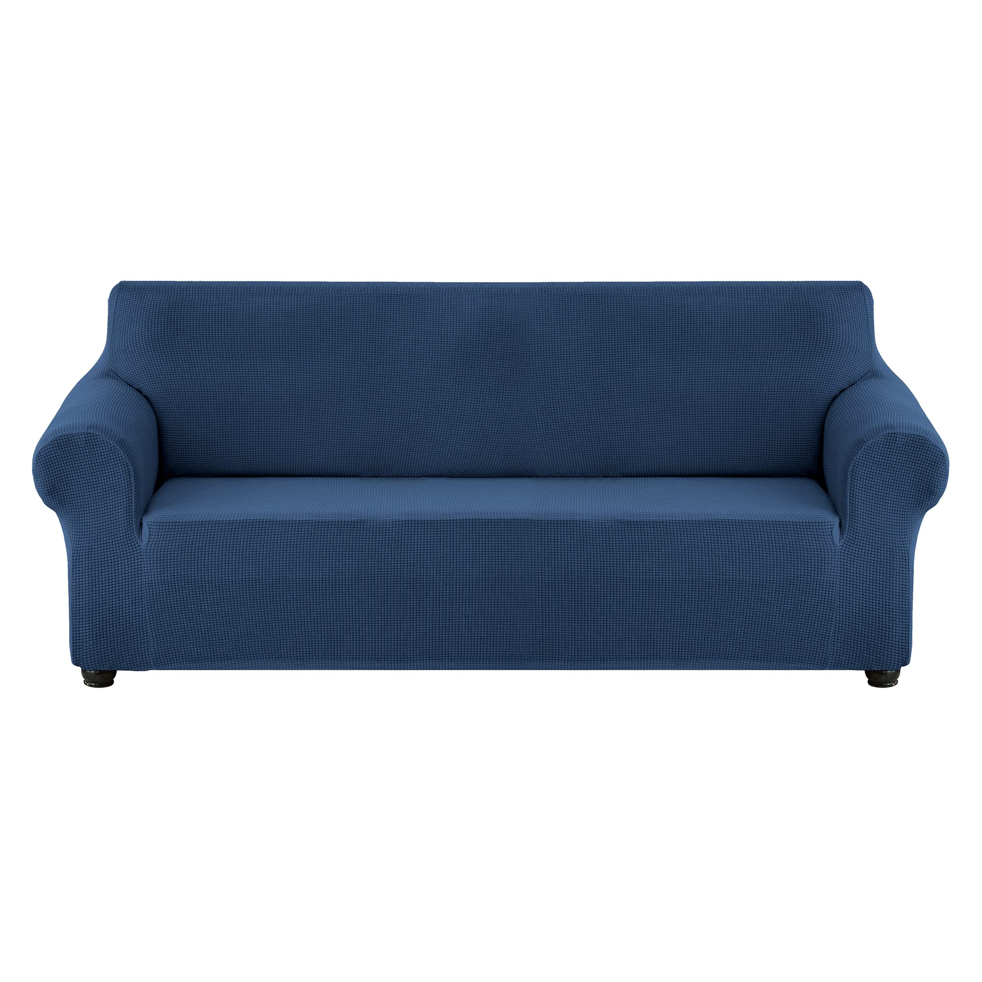 Stretch Sofa Slipcover - Waterproof Couch Cover with Elastic Bottom, Soft Furniture Protector for Pets & Kids (Blue, XL) - Perfect for Living Room, Family Room & Pet-Friendly Homes