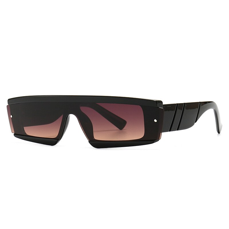 CCspace Unisex Square Full Rim Resin Steam Punk Sunglasses with Single Lens - Perfect for Outdoor Activities, Cosplay, and Vintage Fashion