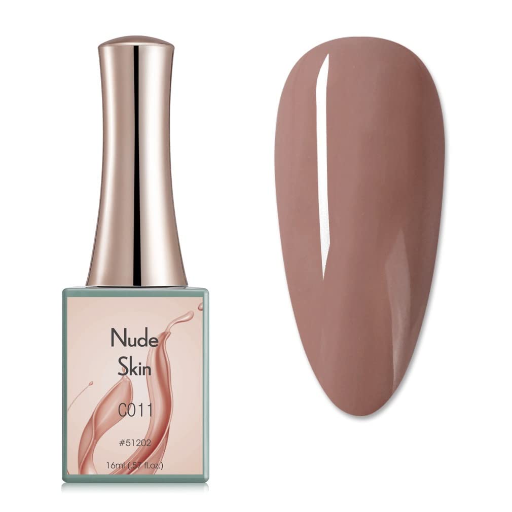 CANNI 16ml Gel Nail Polish - Nude Skin Series, Shining Color, Soak Off UV Gel Varnish, Requires UV Light to Cure (C011) - Perfect for Salon, Home Manicures & Nail Art Designs
