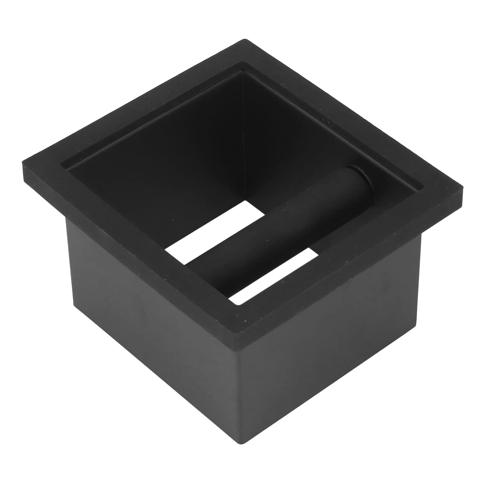 Stainless Steel Coffee Knock Box - Barista Grounds Disposal Bin with Flat Bottom & Embedded Design for Espresso Machines | Perfect for Home & Commercial Coffee Stations, Cafés & Barista Training