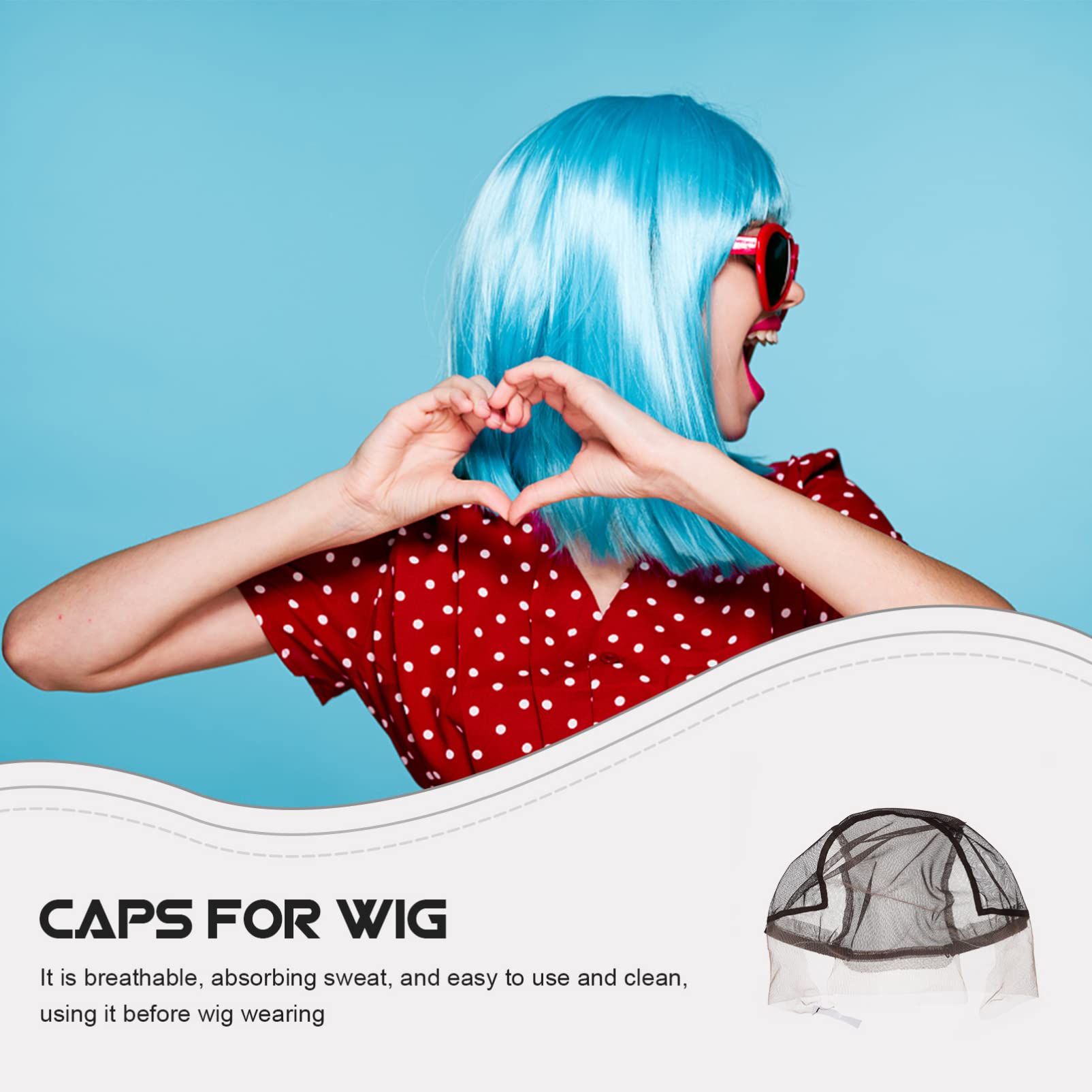 FOMIYES U-Shape Wig Net Cap for Lace Front Wigs - Breathable Mesh Polyester Wig Making Headband for Real Hair Wigs | Perfect for Cosplay, Costume Parties & Daily Hair Styling