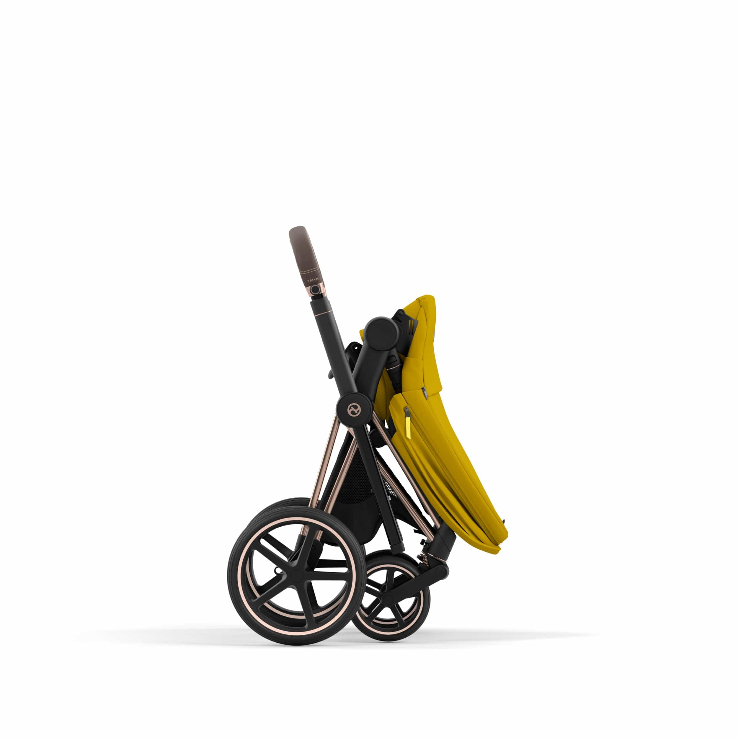Cybex Priam 4 Complete Luxury Stroller - Rose Gold & Brown | Premium Baby Stroller for Newborns & Toddlers | Perfect for City Walks, Shopping & Travel