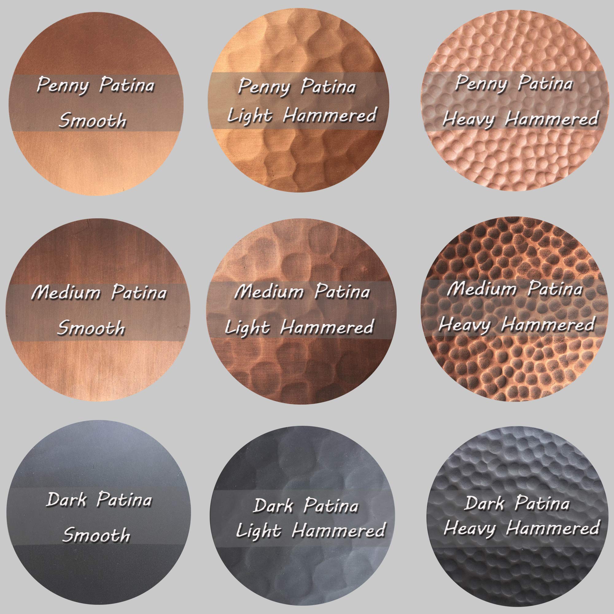 Medium Patina Heavy Hammered Copper Sheet Sample - Perfect for Custom Copper Range Hoods & Kitchen Sinks | DIY Metal Crafting & Home Renovation Projects