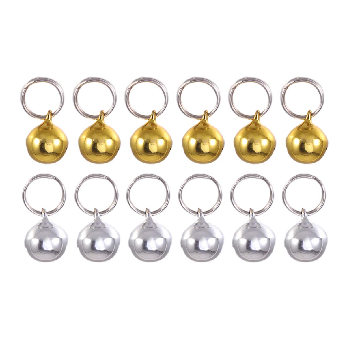Balacoo Breakaway Cat Bell Collar - 12 Pcs Pet Toys for Cats & Dogs with Scattered Beads | Safe Christmas Pet Accessories for Playtime & Training (Ideal for Indoor/Outdoor Use, Holiday Gifts & Daily Enrichment)