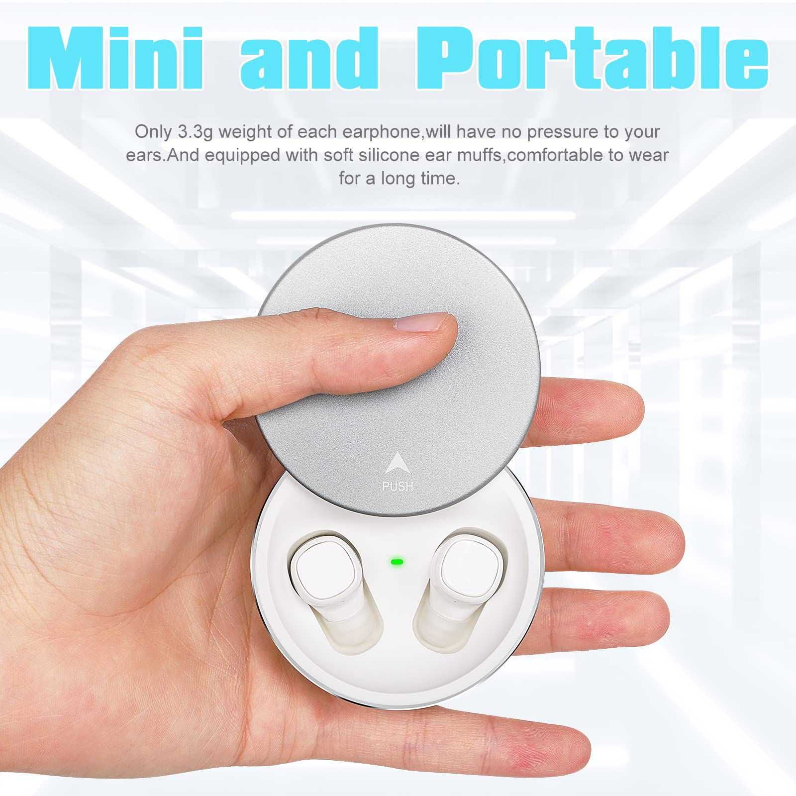 UrbanX X7 Wireless Earbuds - IPX5 Waterproof, Deep Bass, Bluetooth 5.0 for Sports & Workouts