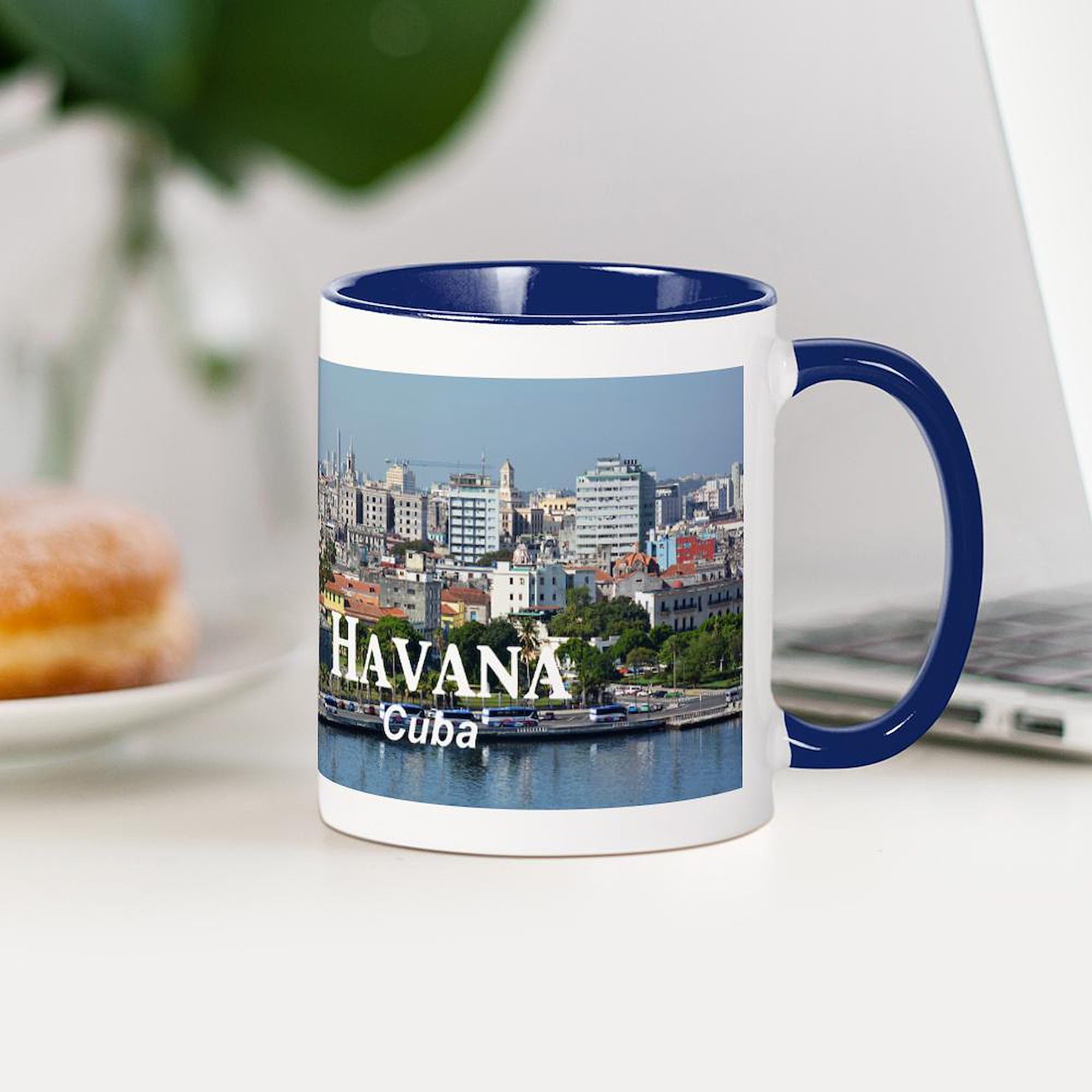 Havana Cuba Themed 11 oz (325 ml) Ceramic Coffee Mug - Perfect for Home, Office & Travel - Unique Gift for Coffee Lovers
