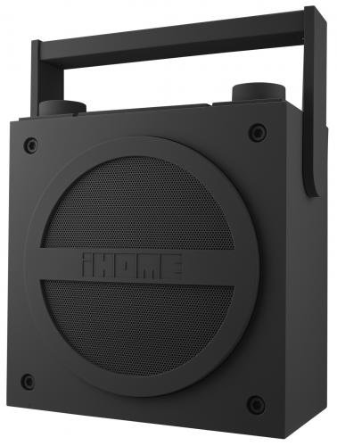 iHome iBT4GC Portable Bluetooth Boombox Speaker with FM Radio, Rechargeable Battery, Wireless Streaming - Perfect for Outdoor Parties, Beach Trips, and Home Entertainment (Gray)