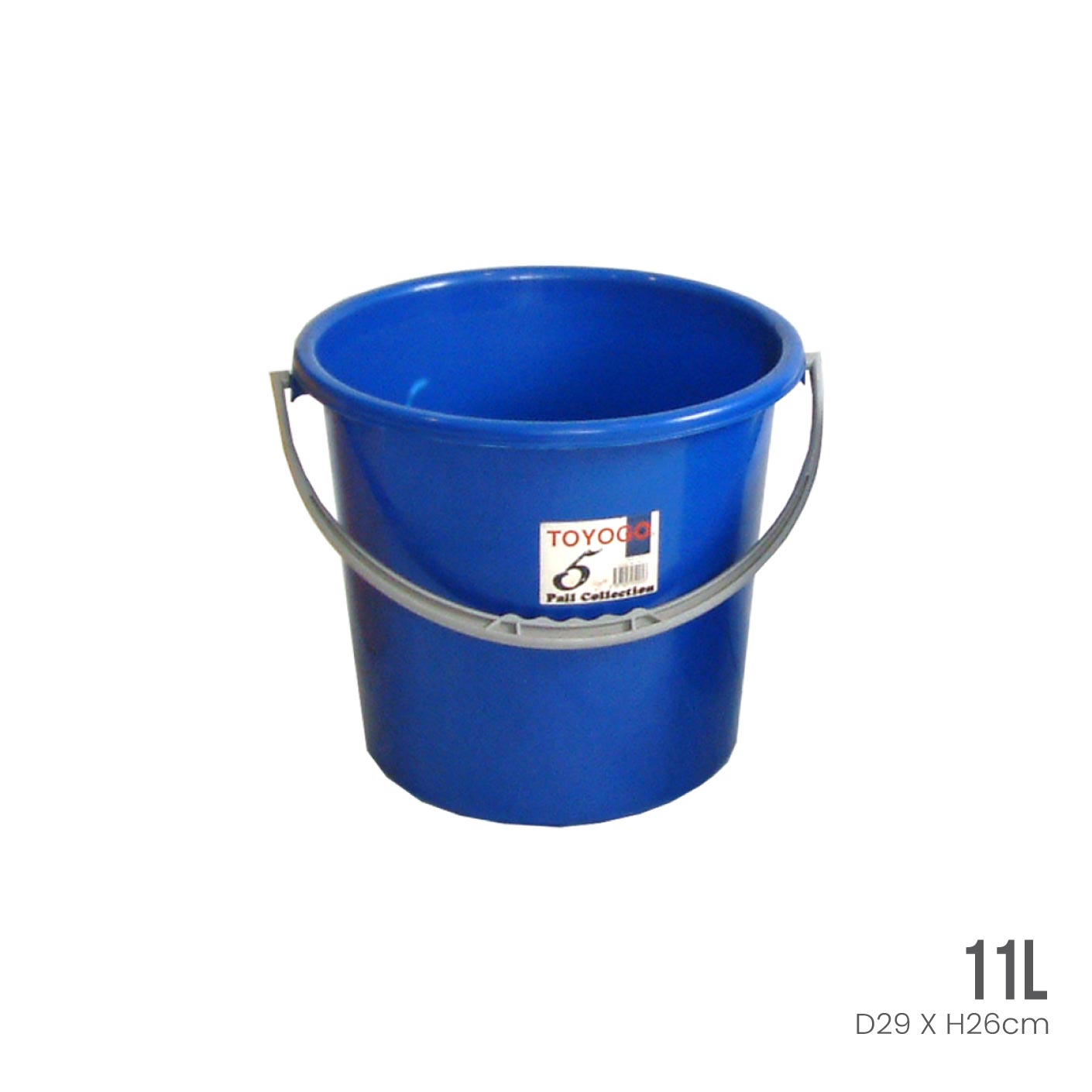 3 Gallon Plastic Pail (3003) - Heavy Duty Bucket for Storage, Paint Mixing, Construction & DIY Projects