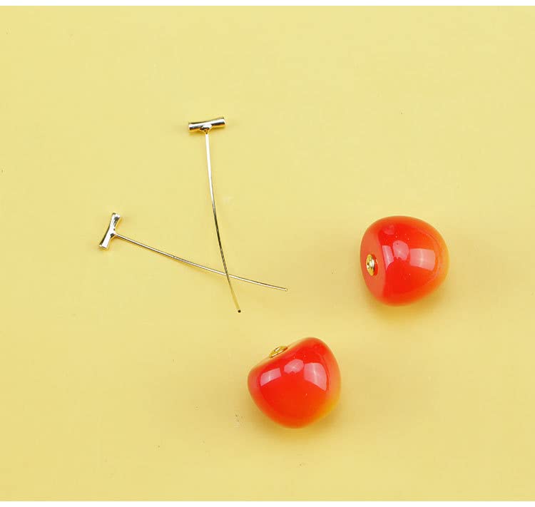Kakyoin Cherry Dangle Earrings for Women - Sweet & Lovely Fruit-Shaped Jewelry - Funny & Cute Gift for Her - Perfect for Cosplay, Anime Conventions & Everyday Fashion Accessories