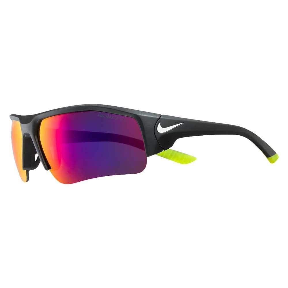 Nike EV0910-016 Skylon Ace XV Junior Sunglasses - Matte Black/White Frame with Field Lens Tint - UV Protection for Kids Outdoor Sports & Activities