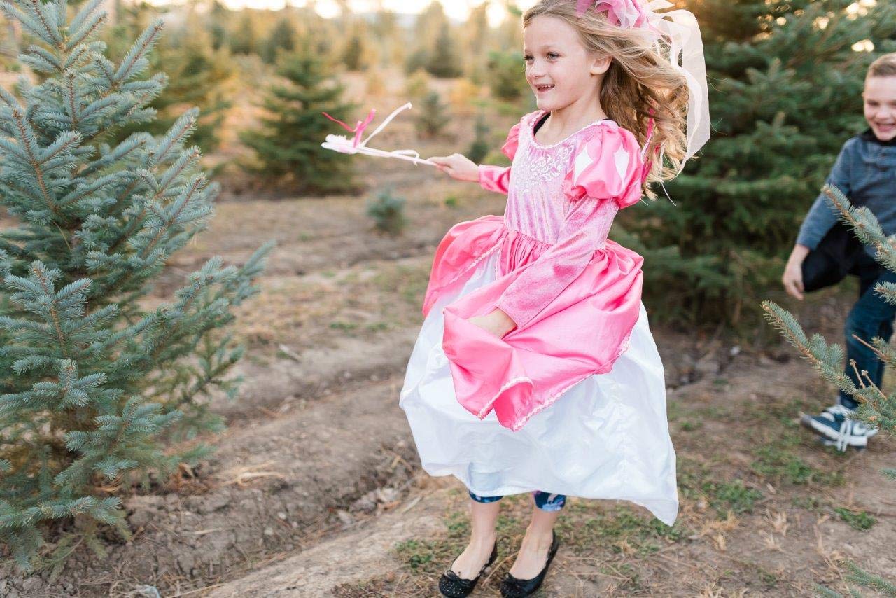 Little Adventures Mermaid Ball Gown Princess Dress Up Costume for Girls - Perfect for Birthday Parties, Halloween Costumes & Pretend Play