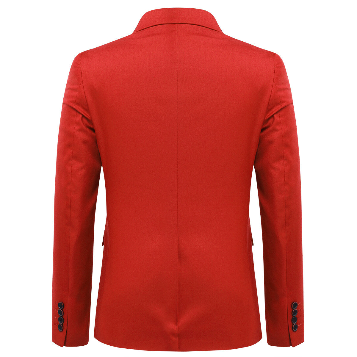 3 Piece Slim Fit Solid Color Jacket & Formal Suit for Men - Elegant Wedding, Prom, Business Attire - Perfect for Special Occasions & Professional Events