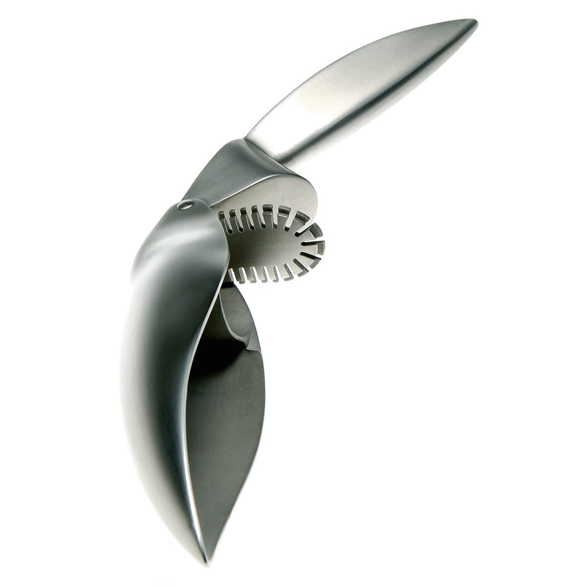 Premium Eva Solo Stainless Steel Garlic Press with Glass Container - Easy Squeeze for Fresh Garlic, Perfect for Cooking, Baking & Meal Prep