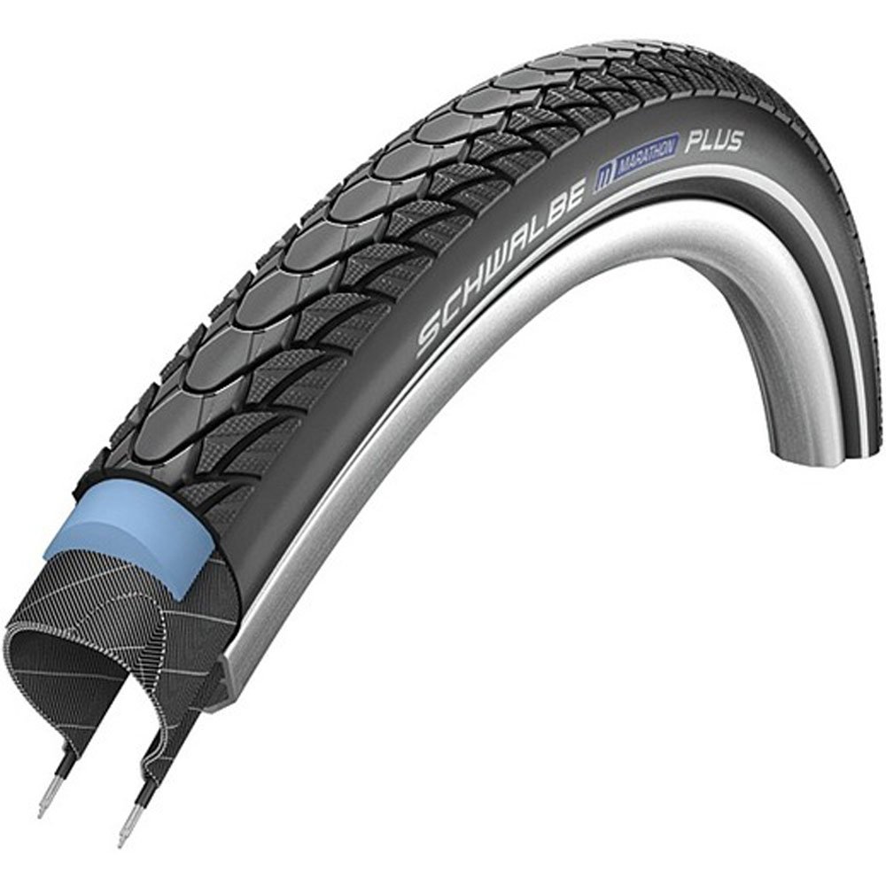 Schwalbe Marathon Plus Rigid Unisex Bike Tire - Puncture Resistant, Durable & All-Weather Bicycle Tire for Commuting, Touring & Urban Cycling