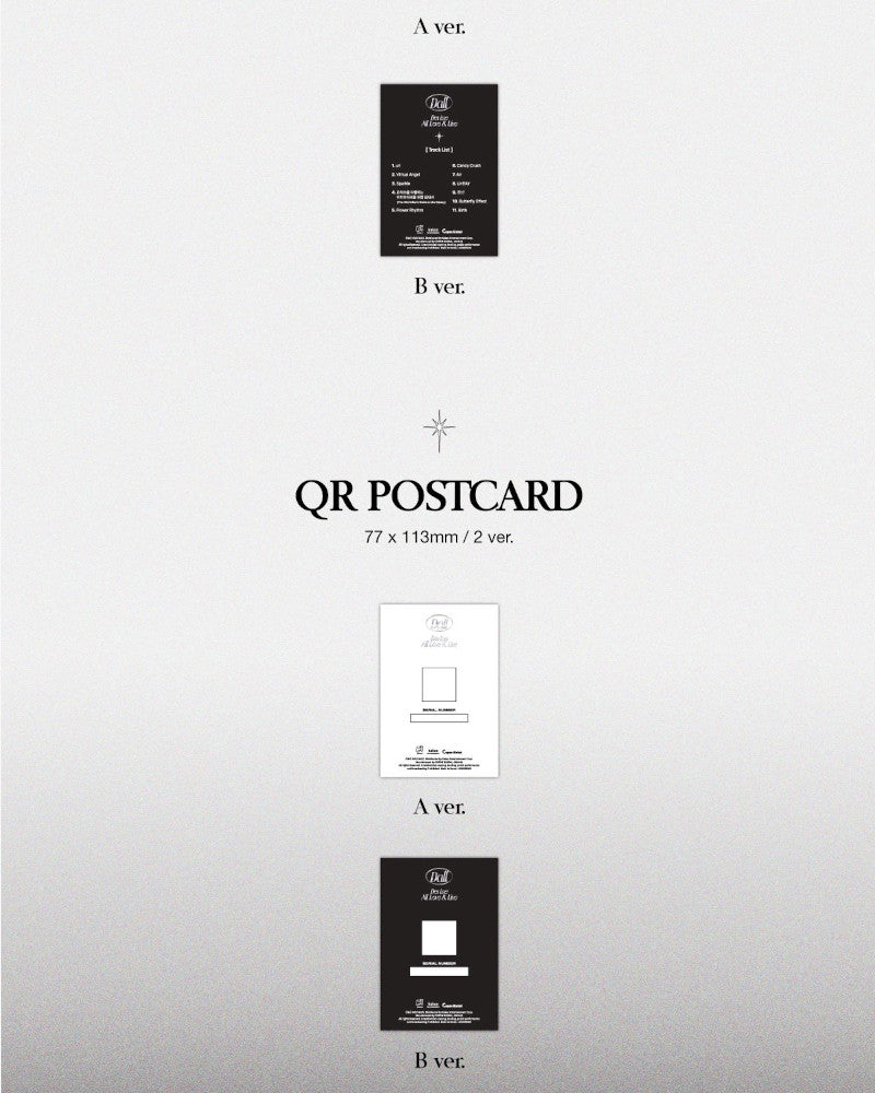 ARTMS 1ST FULL ALBUM [Dall] (QR Version) - K-Pop Girl Group Official Album with Photocard & Lyrics Book - Perfect for K-Pop Collectors and Music Lovers