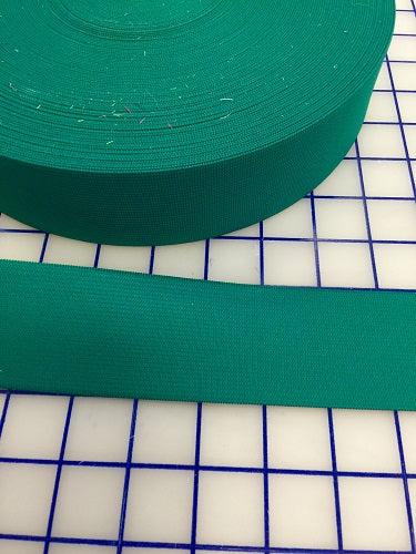 2 Inch Elastic Kelly Green Hair Ties - Soft & Stretchy Hair Bands for Women & Girls - Perfect for Ponytails, Braids, and Everyday Hair Styling
