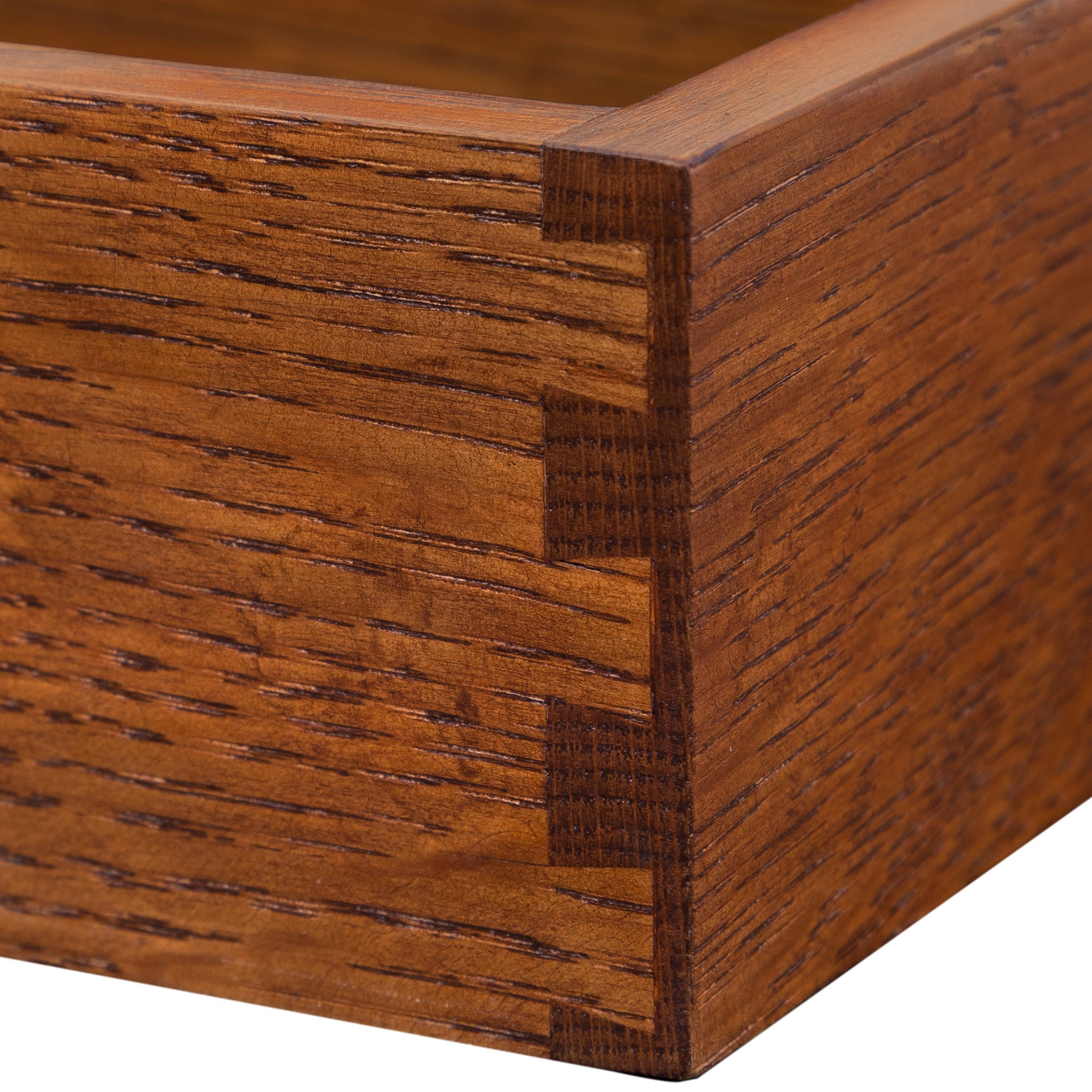 Mission Oak Caddy - Premium Wooden Storage Organizer for Kitchen, Bathroom, or Office - Perfect for Utensils, Towels, and Office Supplies