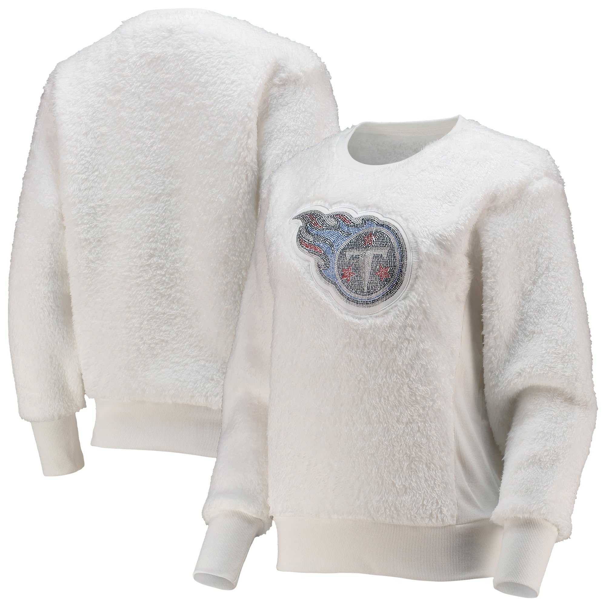 Tennessee Titans Women's White Milestone Tracker Pullover Sweatshirt - Comfortable NFL Fan Hoodie for Game Day, Tailgating & Casual Wear