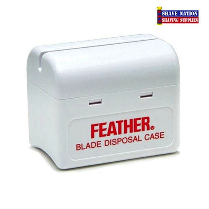 Feather Blade Disposal Case - Safe Razor Blade Disposal Container for Barber Shops & Home Use | Durable & Secure Razor Blade Storage | Perfect for Salon, Shaving & Grooming Safety