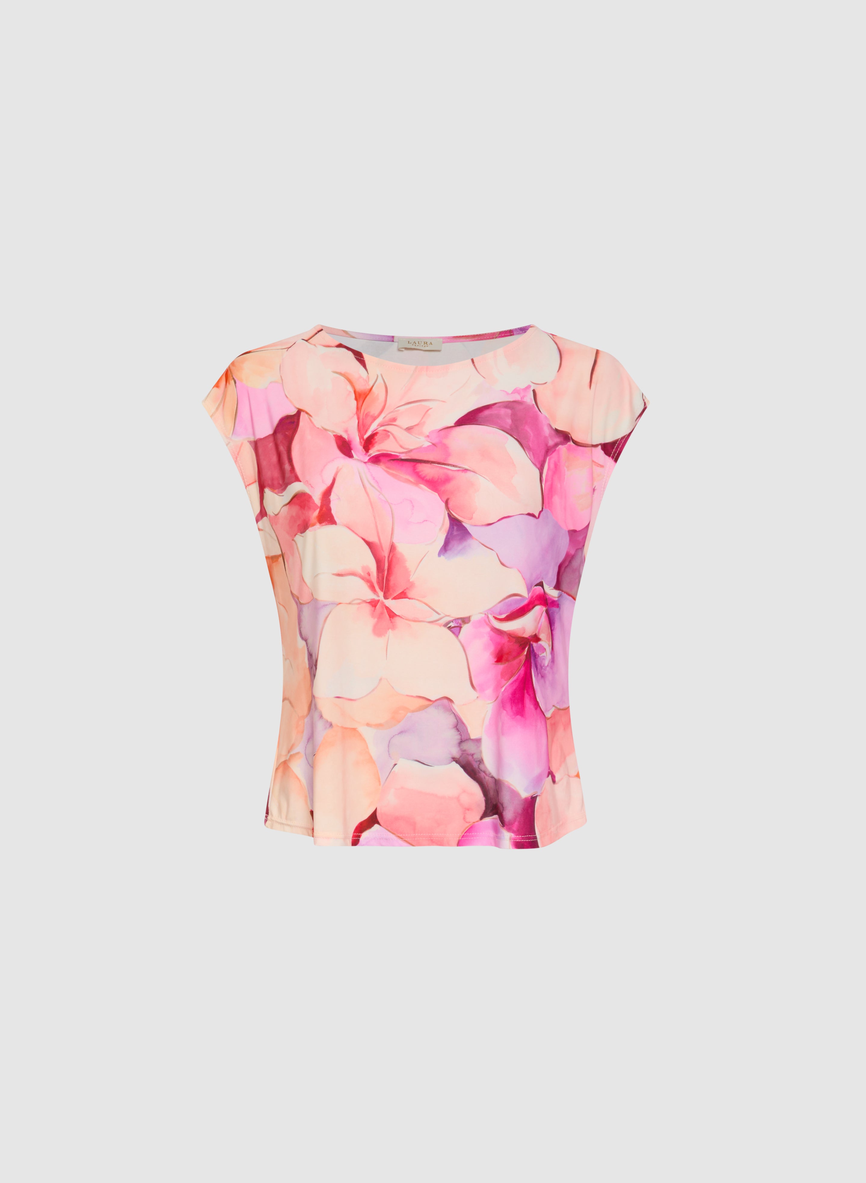 Floral Cap Sleeve Top for Women - Summer Boho Blouse with Ruffled Neckline - Perfect for Beach Vacations, Date Nights & Outdoor Parties