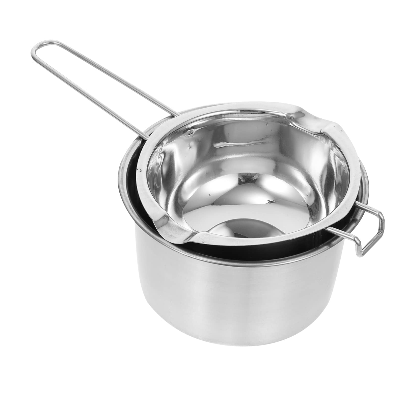 Ciieeo 1 Set Stainless Steel Double Boiler Pot for Melting Chocolate, Butter, Cheese & Caramel - Perfect for Candy Making, Baking & DIY Wax Crafts (Japanese Candy Style)