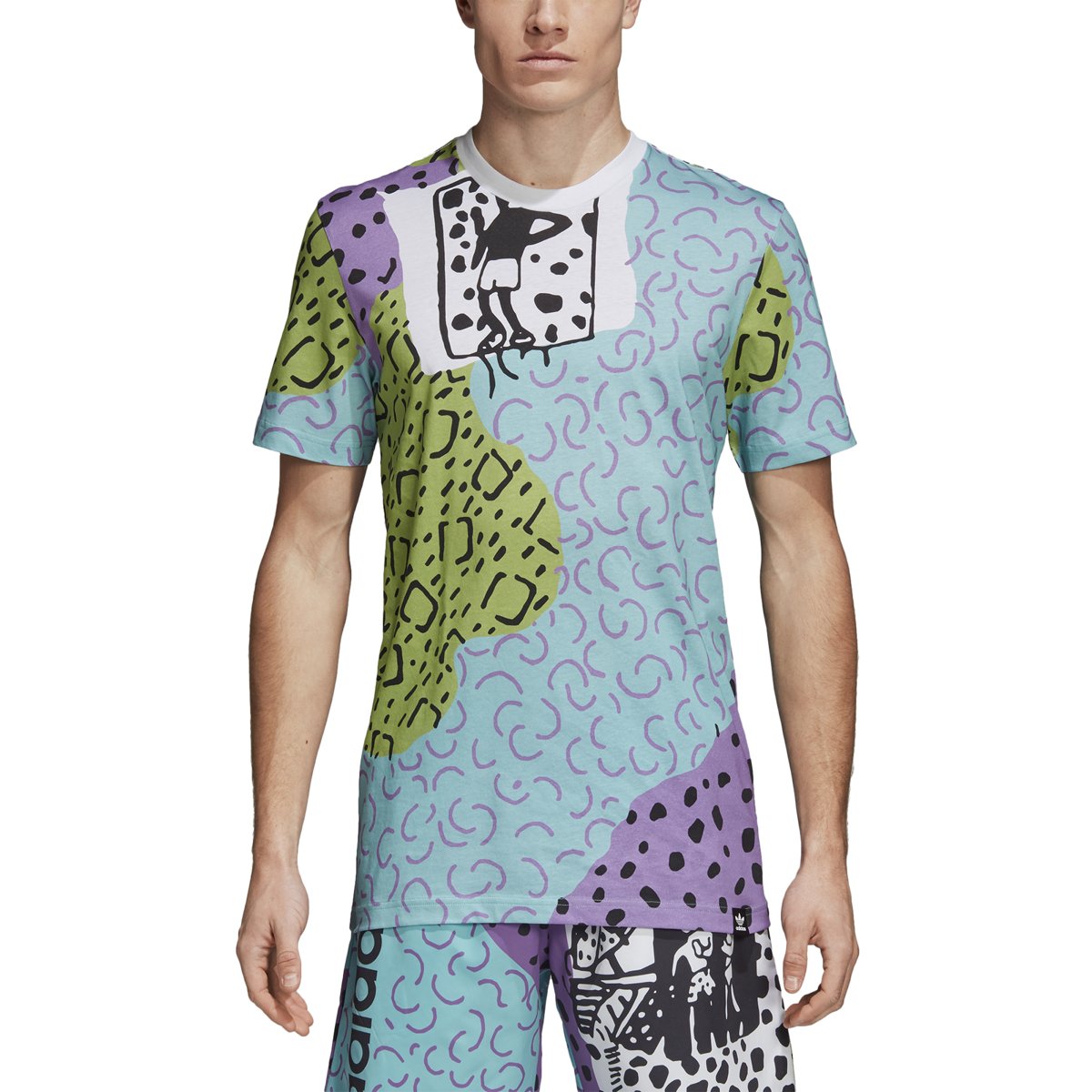 Adidas CM Beach T-Shirt for Men - Comfortable Cotton Short Sleeve Casual Tee - Perfect for Summer, Beach, and Outdoor Activities