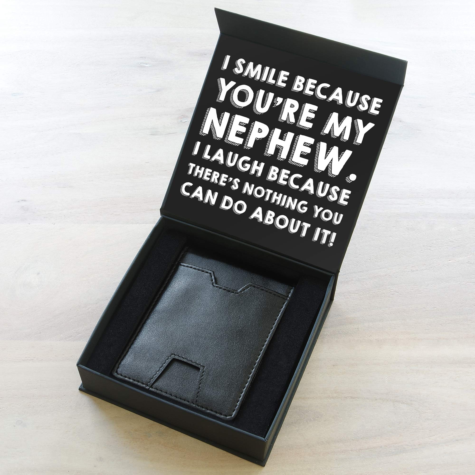 Funny Nephew Birthday & Holiday Gift Box with Card - Perfect for Christmas, Graduation & Special Occasions