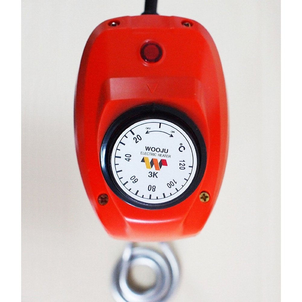 Wooju 3000W Portable Immersion Water Heater with Auto Temperature Control & Freeze Protection - 220V, 120°C/248°F - Ideal for Buckets, Tanks & Outdoor Use in Camping, Farming & Emergency Heating