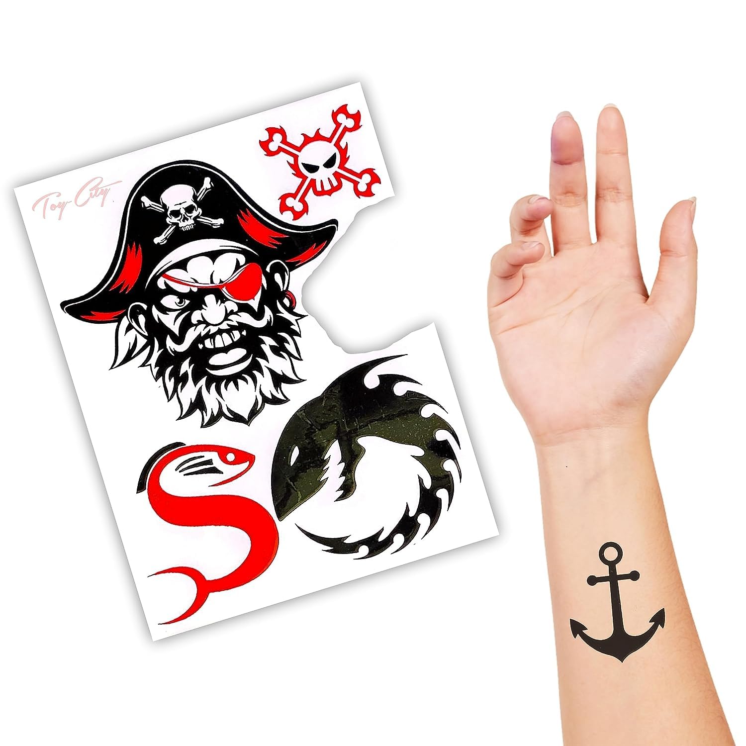 Waterproof Temporary Tattoo Stickers - Long Lasting Fake Body Art for Adults & Kids - Perfect for Parties, Halloween, Cosplay & Festivals