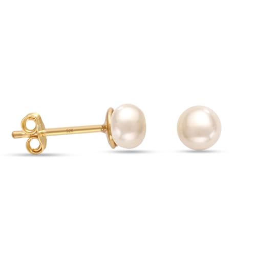 Gold- Pearl Size: 5mm