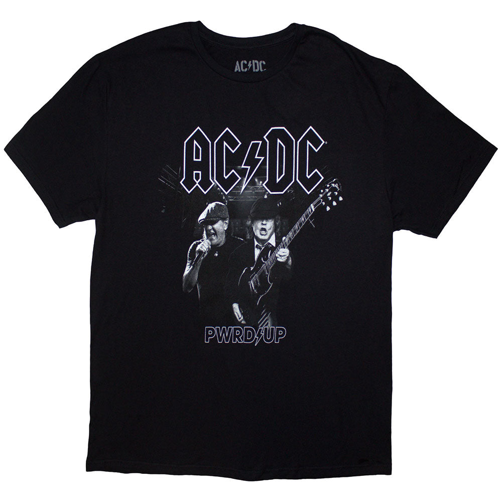 AC/DC Vintage Band T-Shirt with Black & White Concert Photo - Rock Music Merchandise for Concerts & Casual Wear