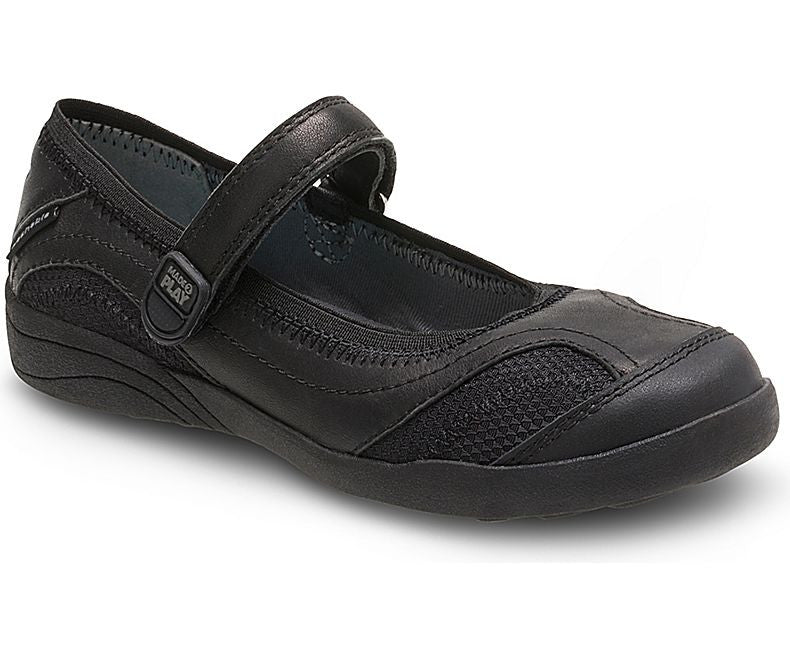 Stride Rite M2P Jules Black Mary Jane Shoes for Toddlers & Kids - Perfect for School, Parties & Everyday Wear