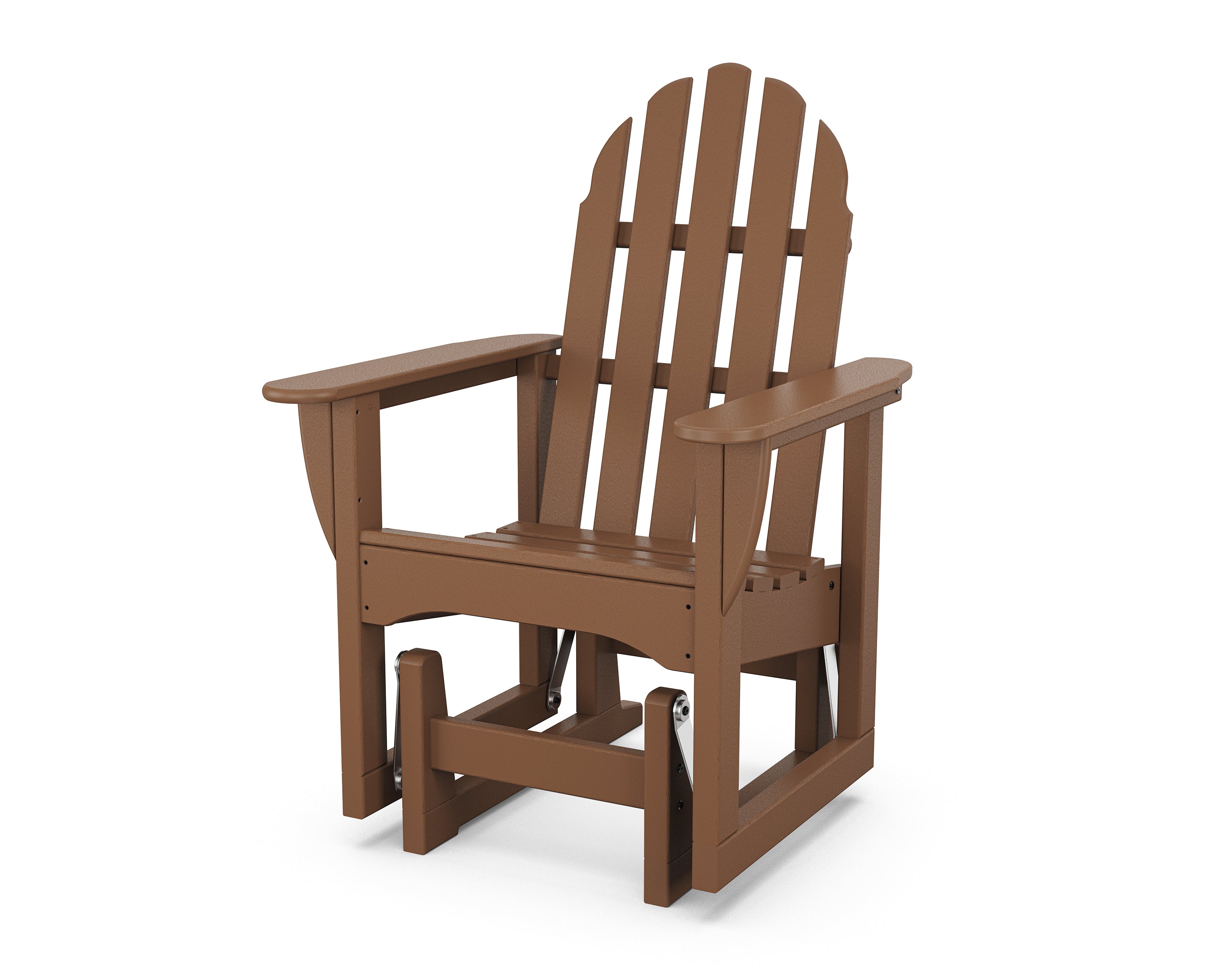 POLYWOOD Classic Adirondack Glider Chair - Durable Outdoor Rocking Chair for Patio, Garden & Poolside - All-Weather Resin Wicker Furniture