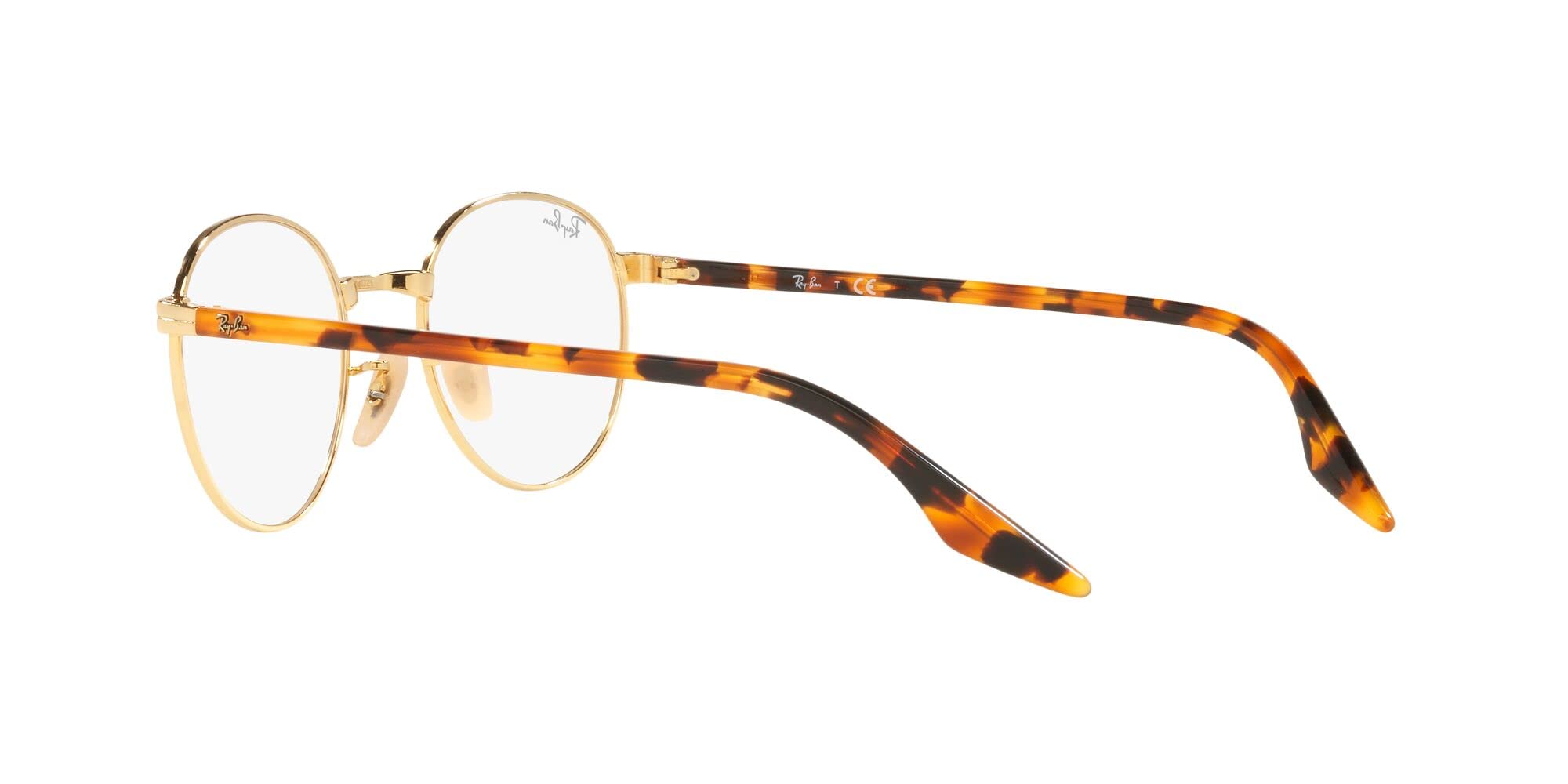 Ray-Ban Rx3691vf Low Bridge Fit Round Prescription Eyewear Frames for Men & Women - Comfortable Glasses for Small Nose Bridge, Perfect for Reading & Daily Wear