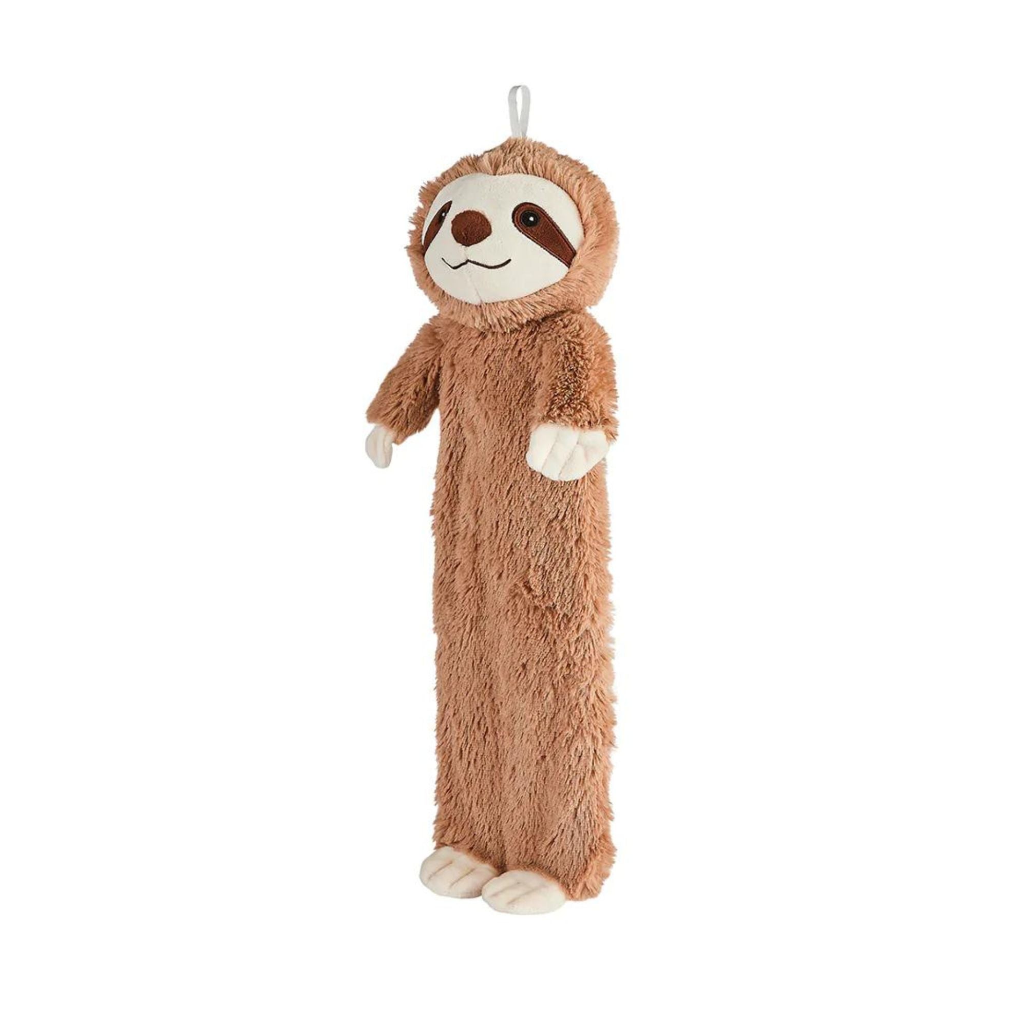 3D Midi Hot Water Bottle with Brown Sloth Faux Fur Cover - Cozy & Pain Relief for Winter, Cramps, and Cold Nights - Perfect for Home, Office, and Gift Giving