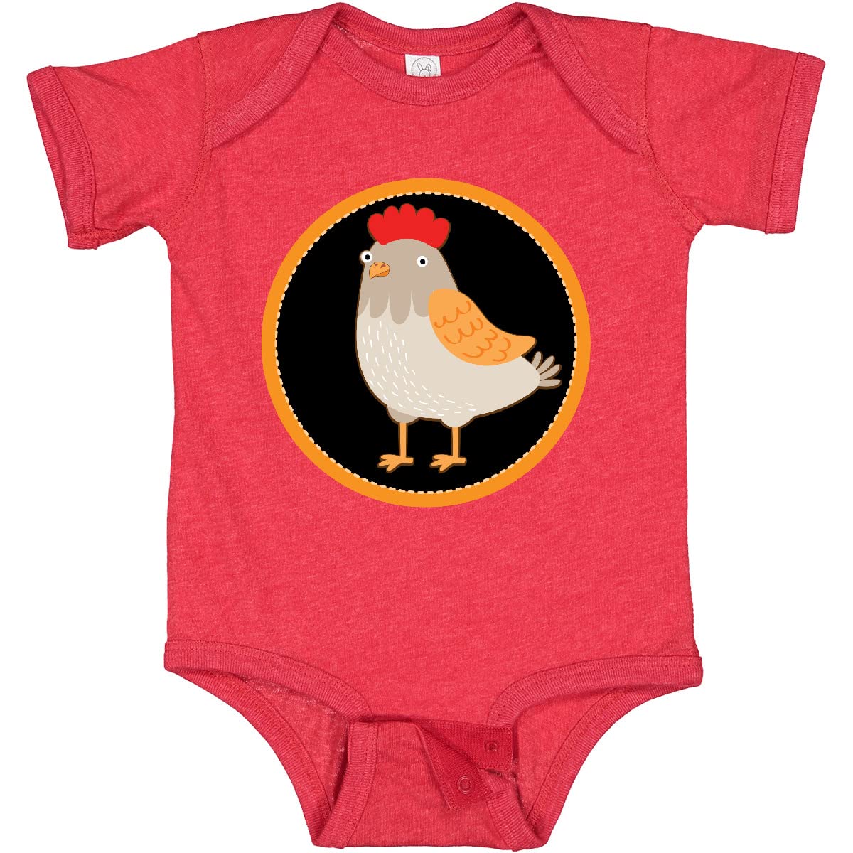 Inktastic Chicken Farmer Hen Baby Bodysuit - Cute Farm Animal Onesie for Newborns & Infants - Perfect for Farm-Themed Parties, Photo Shoots & Everyday Wear