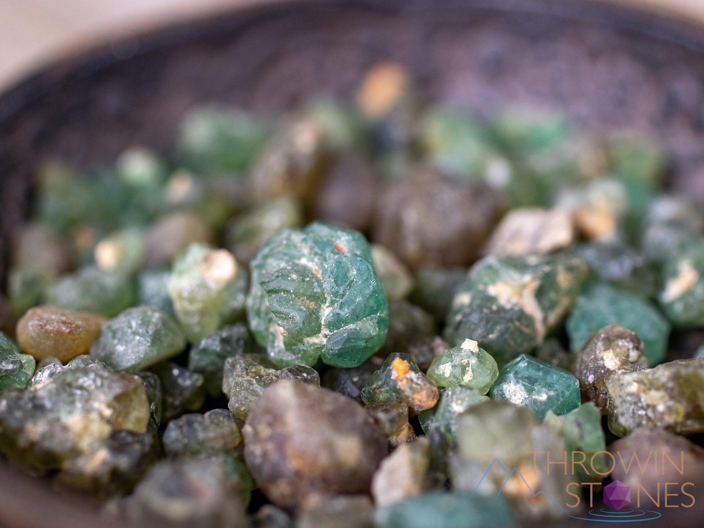 Raw Green Demantoid Garnet Crystal Chips - Natural Alluvial Gemstones for Jewelry Making, Birthstones & Mineral Collection | Small Healing Crystals for Meditation, Home Decor & Spiritual Gifts (E1807)