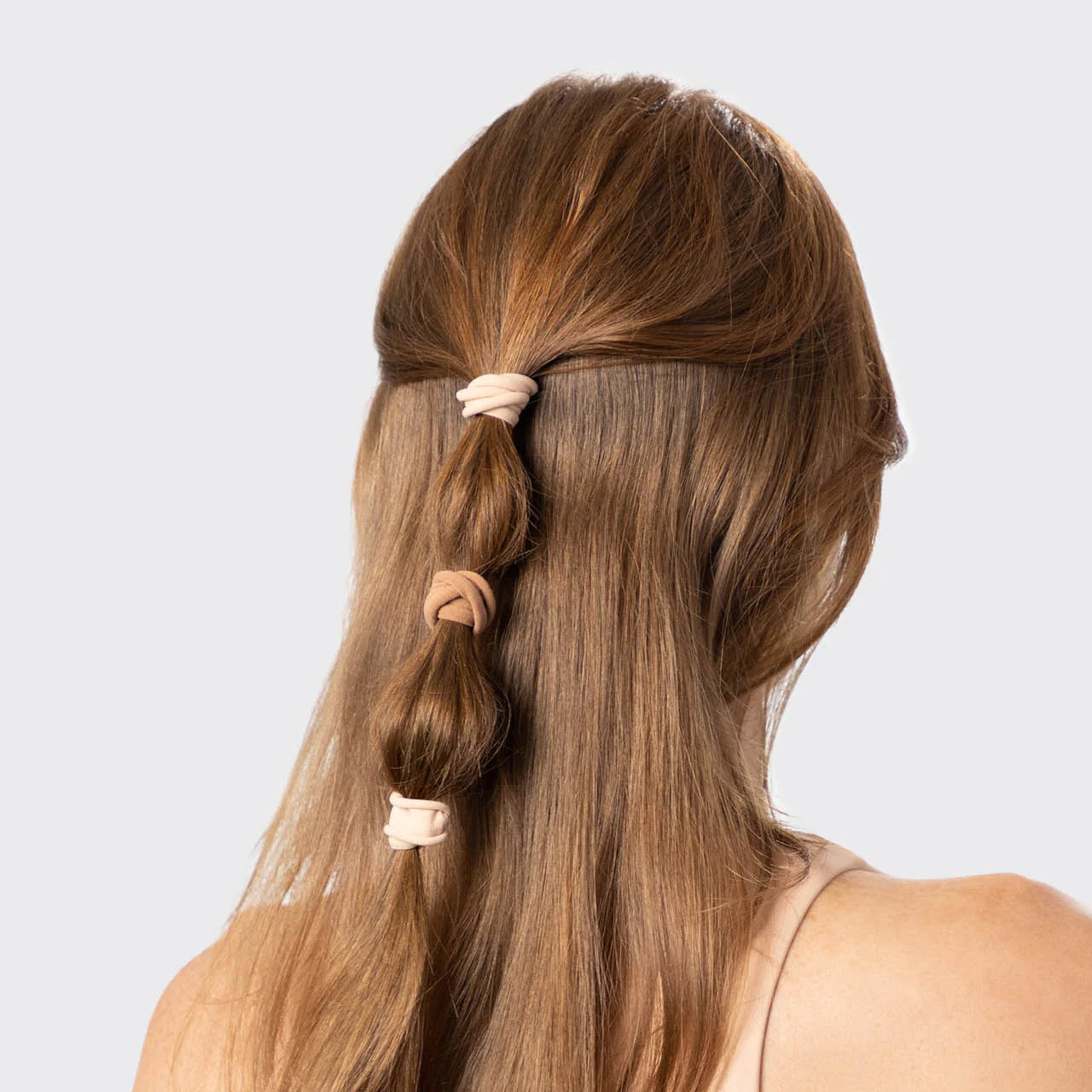 20 Pack Soft Elastic Hair Ties for Women - Blush Pink Hair Bands, Gentle No-Slip Ponytail Holders for Daily Use, Workouts & Hair Styling