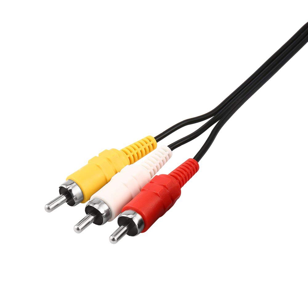 2-Pack 5.9ft Snes/N64 to RCA AV Composite Cable - Replacement Adapter for Nintendo 64, GameCube & Super Nintendo (NES/SNES) - Perfect for Retro Gaming Setup & TV Connection