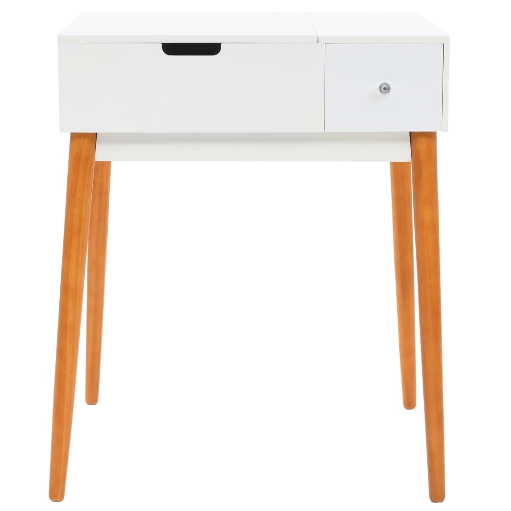 vidaXL Makeup Vanity with Mirror 60x50x86 cm MDF Dressing Table for Bedroom, Beauty & Cosmetics Organizer - Perfect for Makeup Application, Jewelry Storage & Home Decor