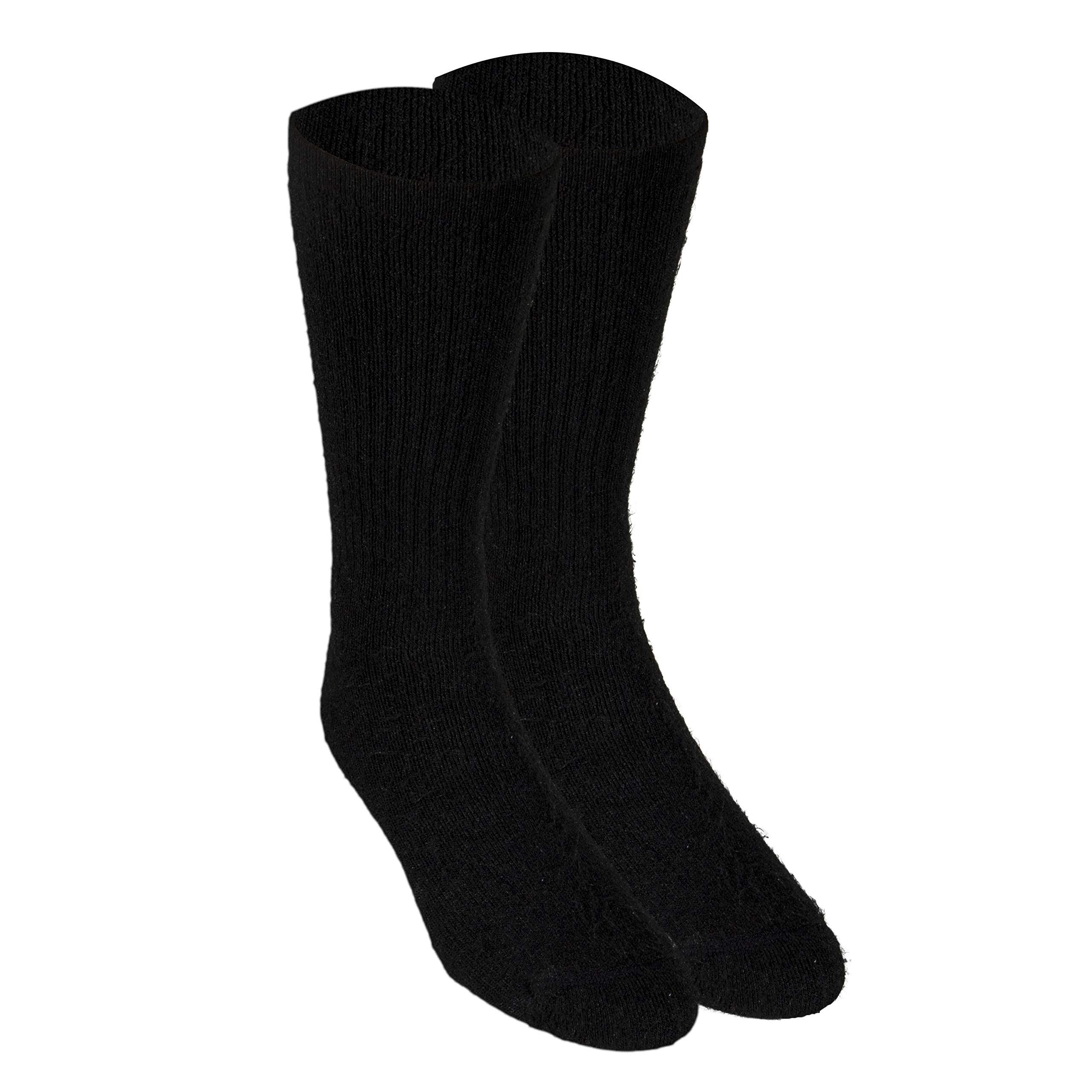 Truform Medical Compression Socks for Men & Women - 8-15 mmHg Graduated Support, Mid-Calf Crew Length (Black, Medium) - Ideal for Circulation, Travel, Running & Recovery