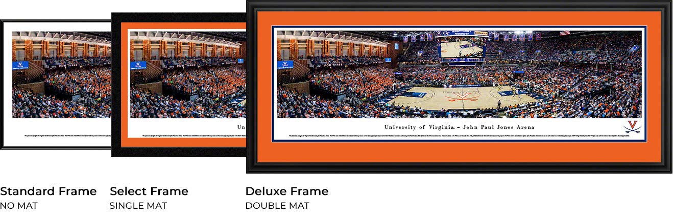 Virginia Basketball Wall Art - College Posters & Framed Pictures for Home Decor | Blakeway Panoramas | Perfect for Dorm Rooms, Game Rooms & Sports Fan Gifts