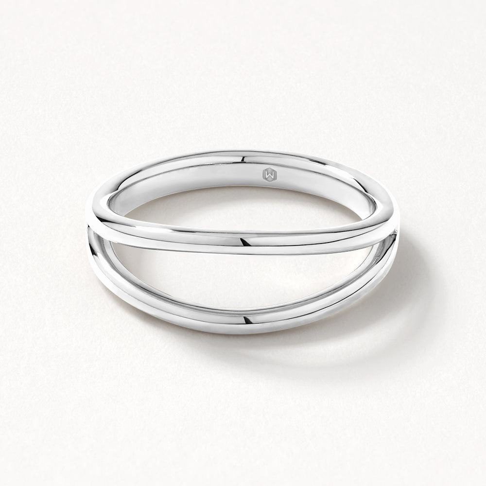 Silver Double Band Split Ring - Durable Jewelry Making Supplies for DIY Earrings, Necklaces & Keychains | Perfect for Crafters and Jewelry Designers