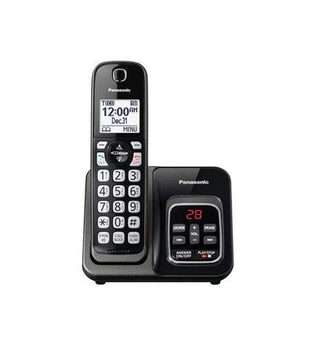 KX-TGD530M 1HS Cordless Telephone with ITAD Technology - Metallic Black | Ideal for Home & Office Communication