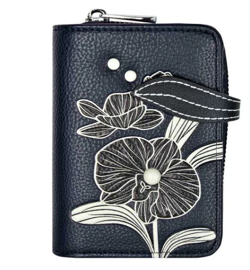 Espe Orchid Small Zip Wallet - Stylish & Compact RFID Blocking Wallet for Women | Perfect for Travel, Shopping & Everyday Use